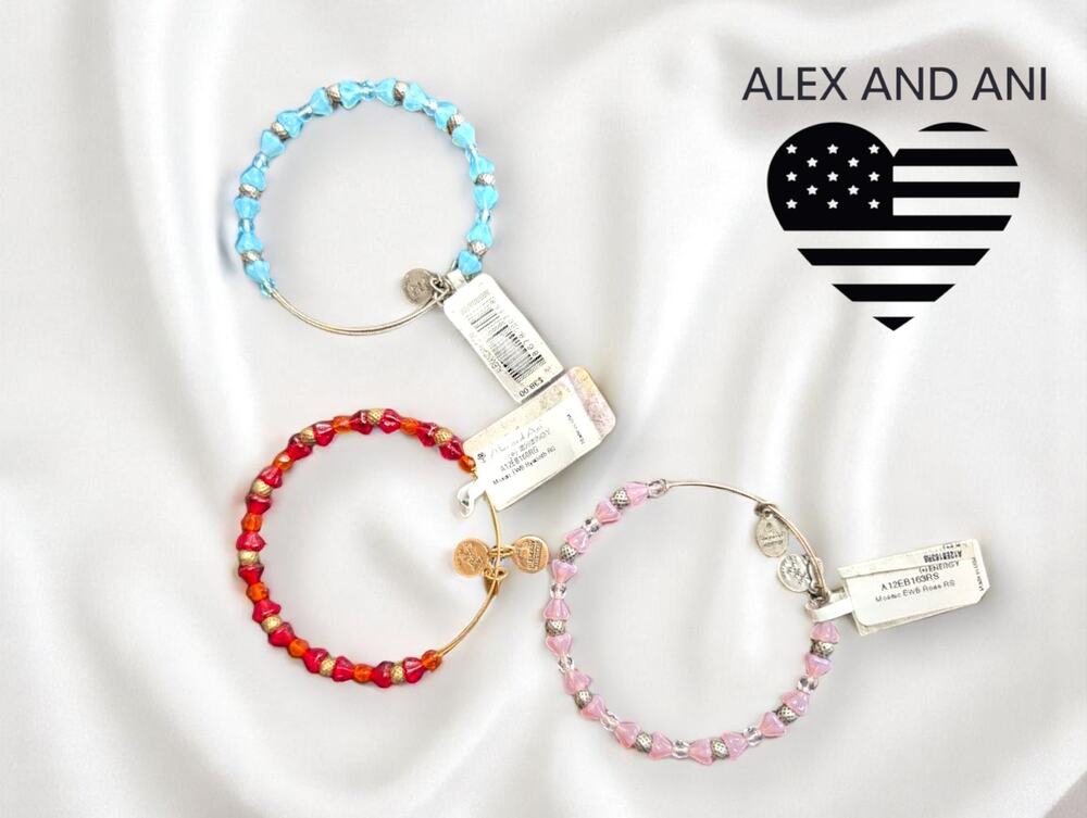 Alex and Ani Beaded Bangle Bracelets – Set of 3 – NWT – Can Be Sold Separately